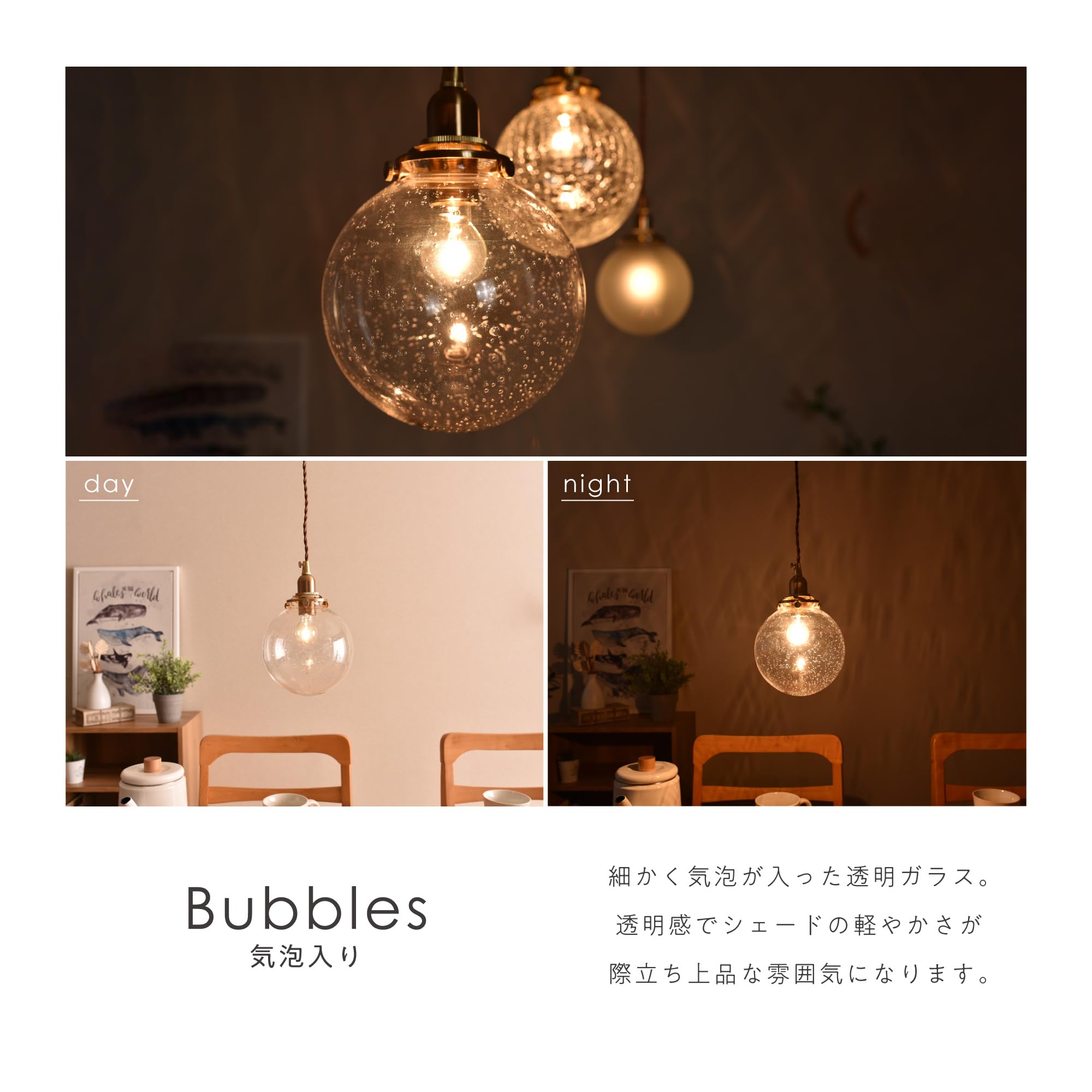Amazon.co.jp: VENTOTA ガラスペンダントライト 吊り下げ 間接照明