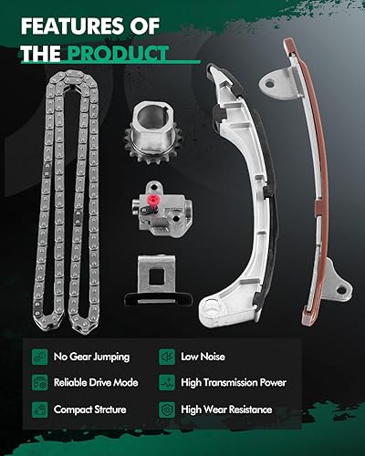 Miniatura 5 de SCITOO KA-35 TK955 Kit de cadena de distribución del motor reemplaza para Toyota Highlander Siennary RAV4 2.7L 2.5L 3.5L 2009-2015