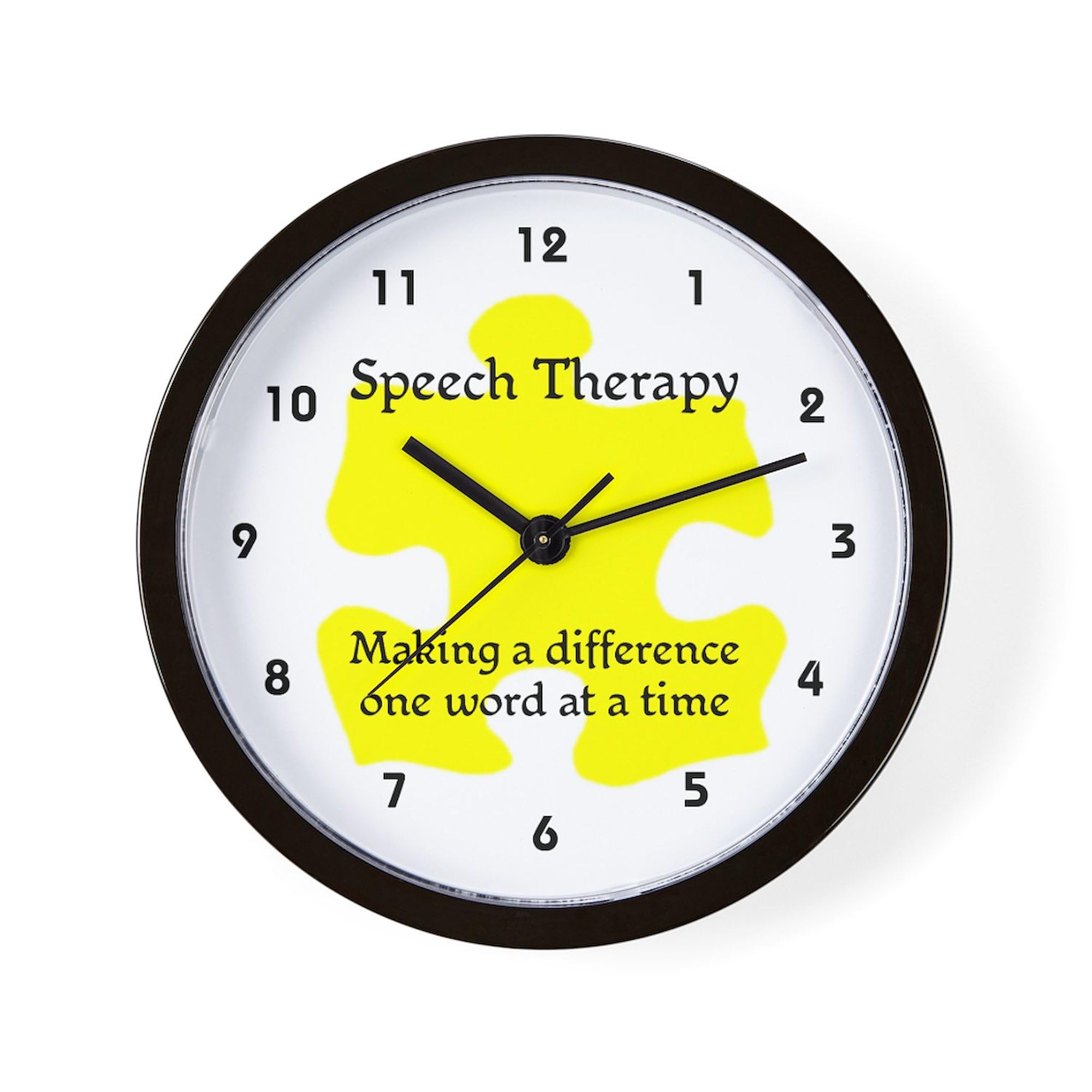 CafePress Speech Therapist 10" Wall Clock for Livingroom, Kitchen, or Office