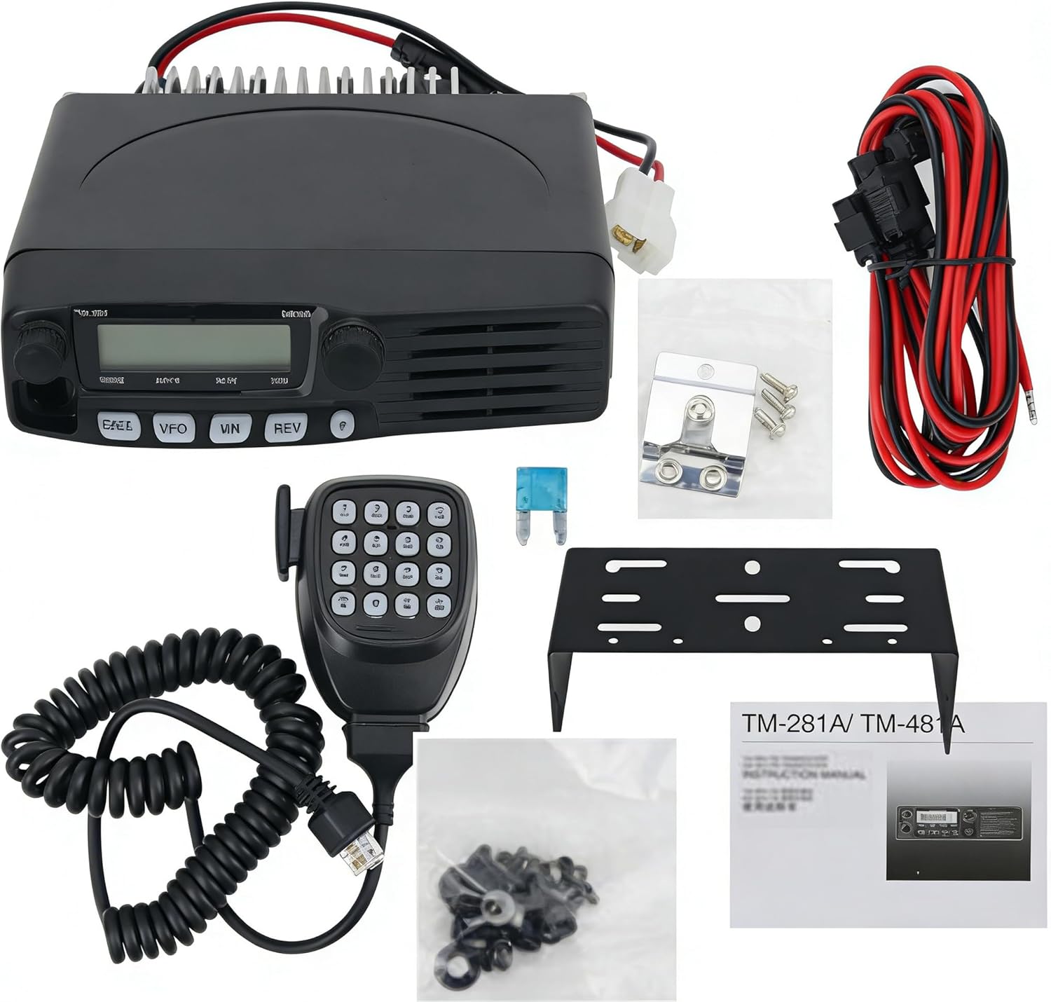 Mobile Ham Radio for Vehicle,65W TM-281A Transceiver for Car/Truck,12V-13.8V H-F 100/200 Channels