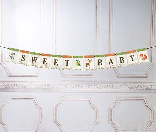 Miniatura 2 de Lillian Rose Banderín Woodland Baby Shower Neutral, 74 pulgadas