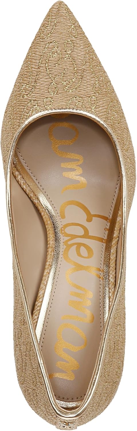 Sam Edelman Women's Hazel Pump, Natural Logo Multi, 9.5