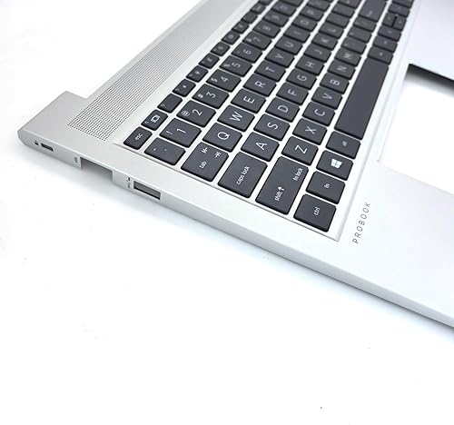 Miniatura 4 de Reemplazo para portátil HP Probook 450 455 G9, diseño de EE. UU., cubierta superior con reposamanos con ensamblaje de teclado N01934-001, plata