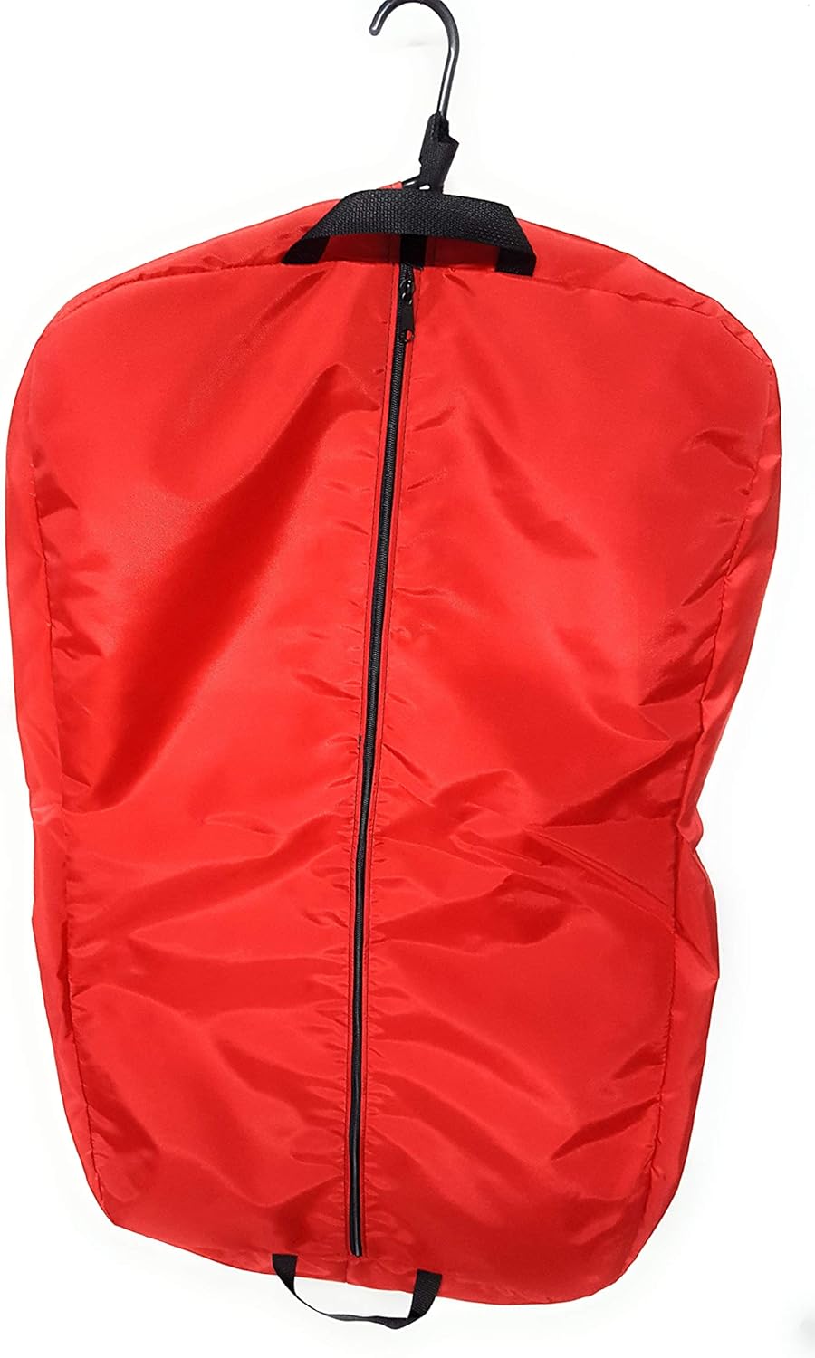 Carry On Travel Garment Bag Or Suit Bag, 36" Durable Nylon Water Resistant Made in USA. (Red)