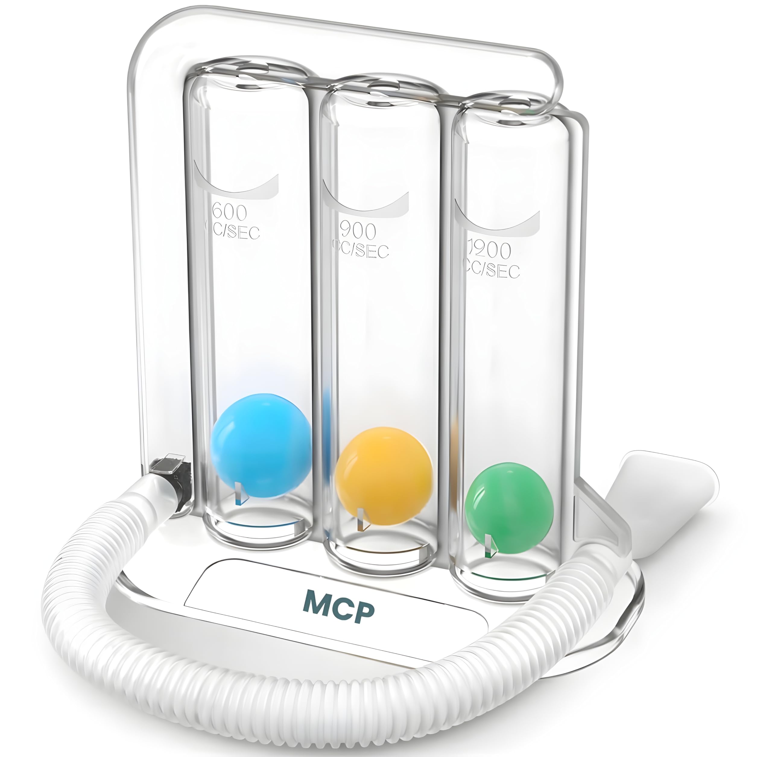 MCP 3 Ball Spirometer | Lung Exerciser | Respiratory Exerciser | Breathing Exercise | Respirometer | Breath Measurement System | Deep Breathing Lung Exerciser | Washable, Hygienic & Detachable- Pack Of 1 ( White )-image-41
