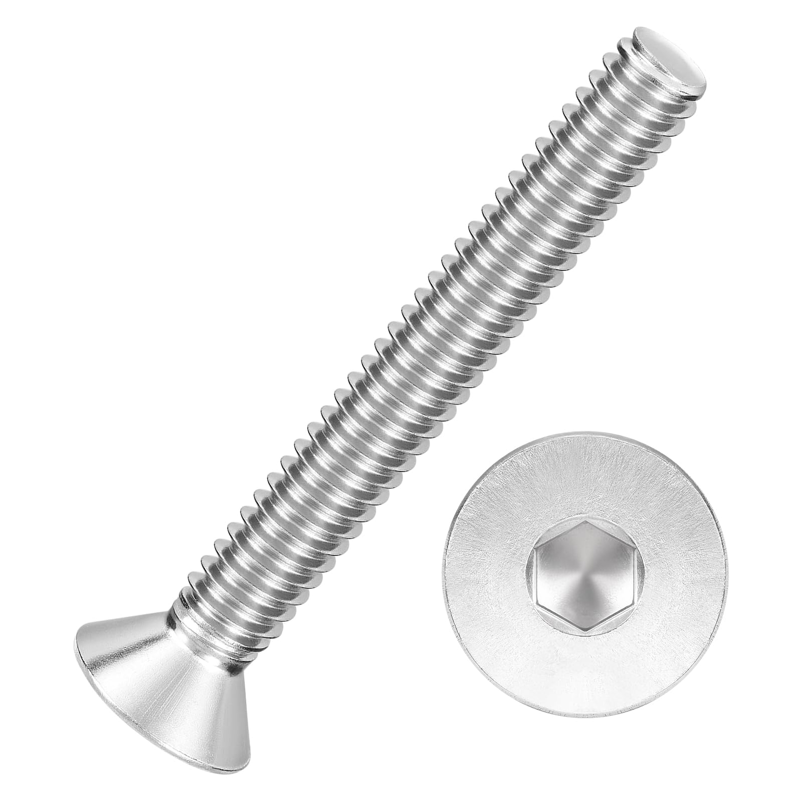 Kozelo 25Pcs[1/4-20x2"] Flat Head Socket Cap Screw Countersunk Bolt — image 1