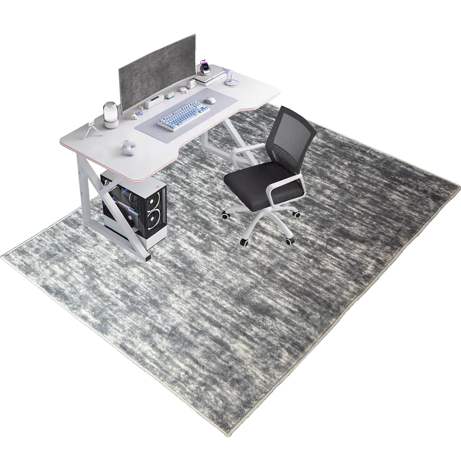 Robuste Stuhlmatten für Teppich- und Hartholzböden, Bürostuhlmatte, 180 x 230 cm, Teppichschoner, rechteckige Bodenmatten für Zuhause und Büro