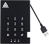 Vista 2 de Apricorn Aegis Padlock 3.0 - Disco duro externo USB 3.0, 1 TB, color negro