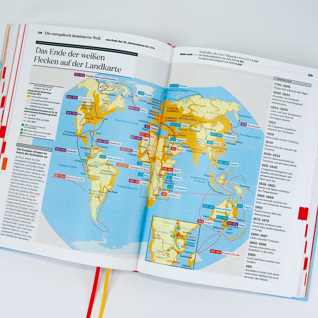 Die Geschichte der Welt: Ein Atlas. Durchgehend bebildert