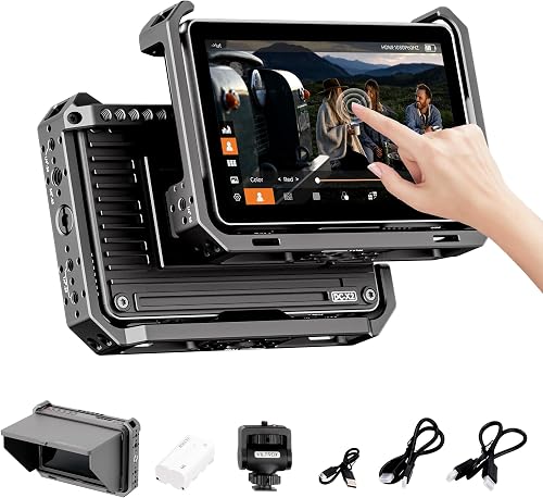 VILTROX DC-X2 6" Touch Screen Camera Field Monitor Kit with Rig Cage