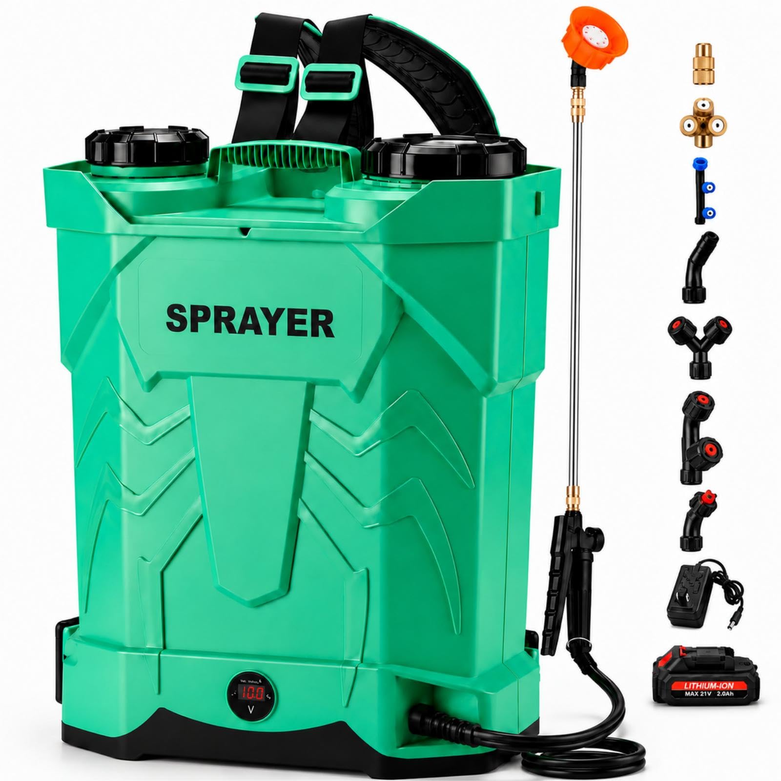 iCapeson 5.3 Gallon Battery Powered Backpack Sprayer