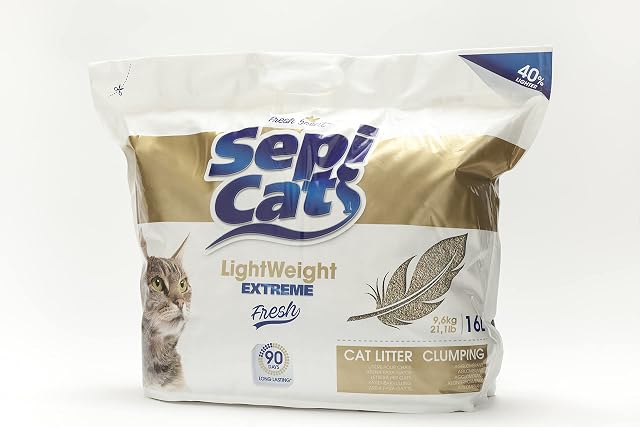 Arena para gatos de alta calidad, ligera y fresca, 16 l