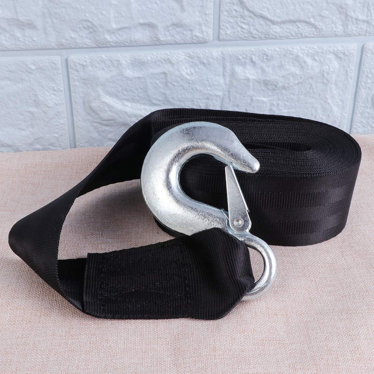 Cuerda de Remolque, Cuerda de Remolque de 6 M, Nylon, Carreras de Alta Resistencia, Gancho de Remolque Negro, Juego de cinturón de Remolque Deportivo, Cuerda de Remolque para automóvil para Parachoq
