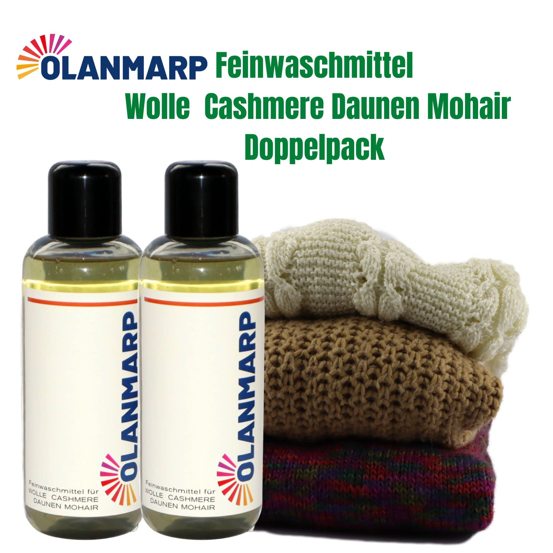 Feinwaschmittel Wollwaschmittel für Wolle Angora Alpaka (480ml) | Für Wolle, Angora, Alpaka, Daunen, Mohair – sanfte Pflege empfindlicher Textilien