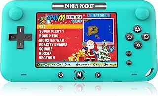 EASEGMER Handheld Games for Kids, Built-in 500 Retro FC Video Games - 4 Inch Portable Video Games Player Support TV/AV Out...