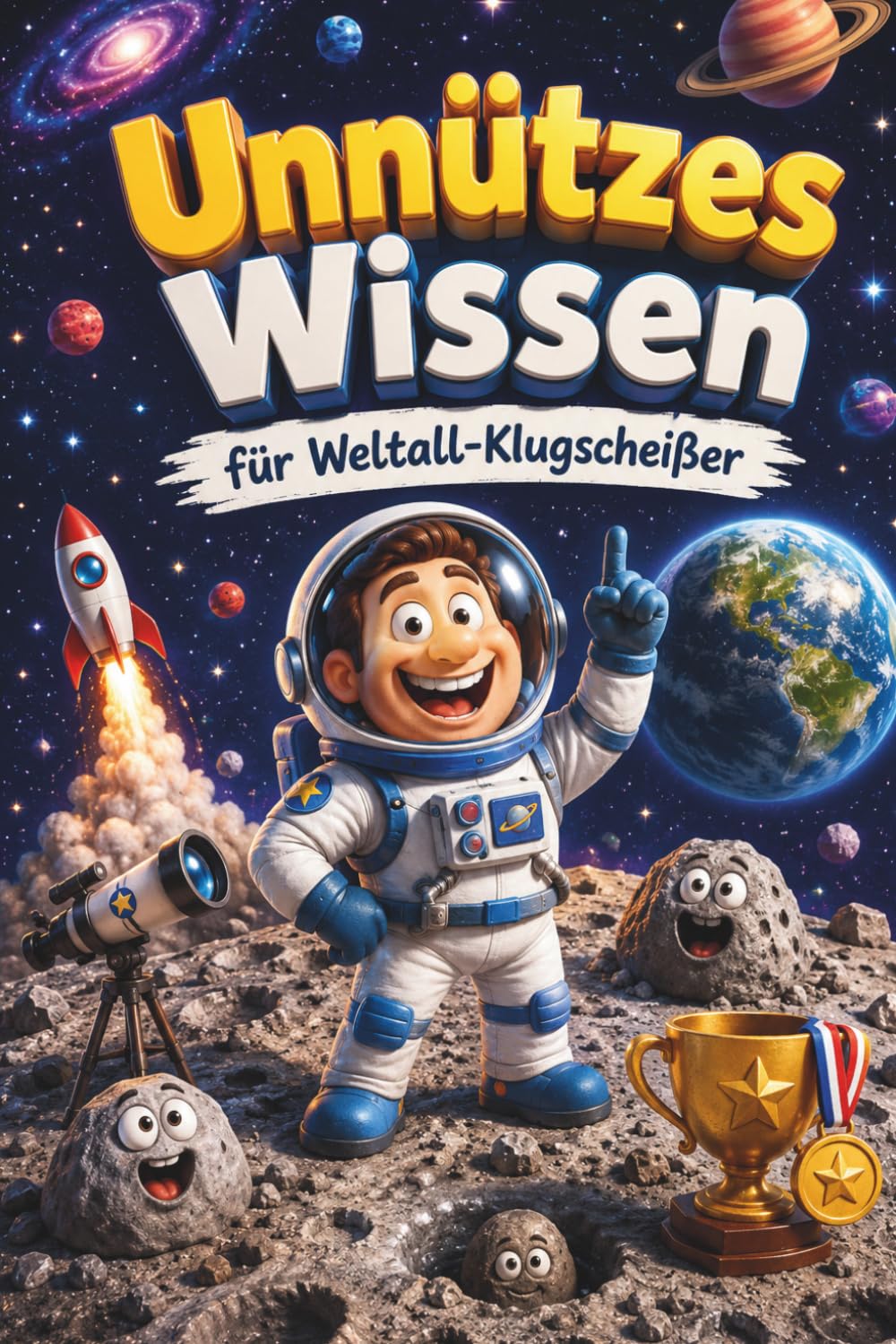 Unnützes Wissen für Weltall-Klugscheißer: Kuriose & witzige Fakten als Geschenk für Weltall-Fans