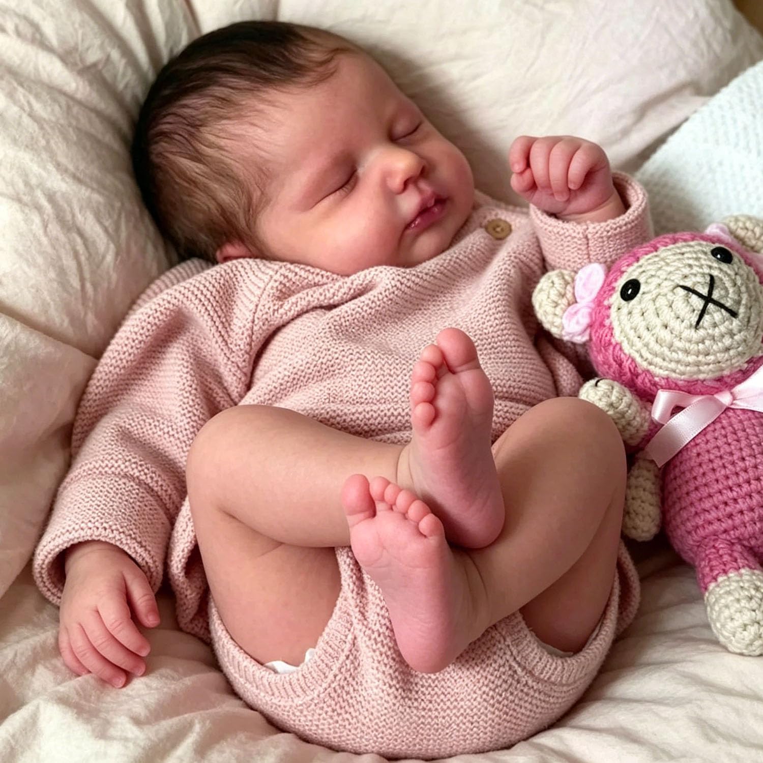 Anano Reborn Babypuppen 20 In Realistische Babypuppe Mädchen Silikon Babys Puppe Real Life Babys Silikon Reborn Puppen Lebensechte Neugeborene Babys Kleinkind Puppe Mit Zubehör
