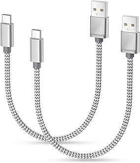 USB Type C Charger Cable 1FT 2Pack,Car Charging Cord for New iPhone 17 Air 16 Pro Max Plus,Samsung Galaxy S10 S10E 10E S20 FE S25 S24 S23 Plus Ultra,A51 A52 A53 A54 A55,Google Pixel 8 7 XL