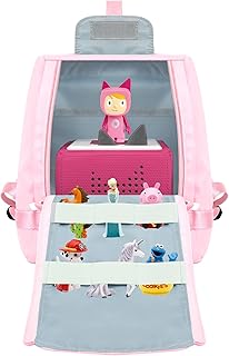 Bag for Toniebox and Tonies Figures, Carrying Case for Yoto Player Starter Set, Orgainzer for Tonies Characters and Accessories, Pink