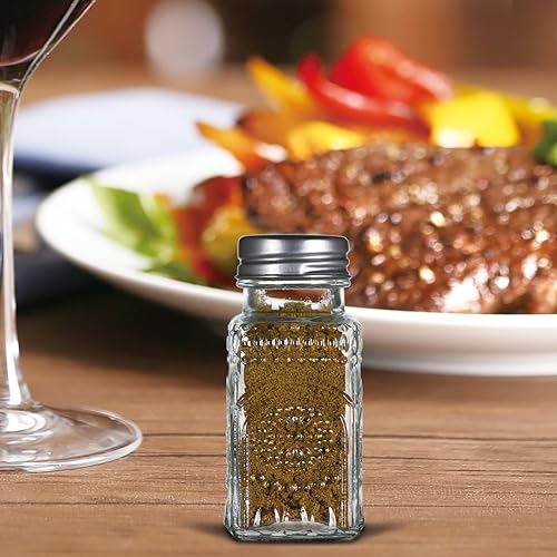 Miniatura 7 de Juego de 2 saleros y pimenteros de cristal, mezcladores de especias vintage para mesa de comedor, cocina, restaurante (estilo girasol)