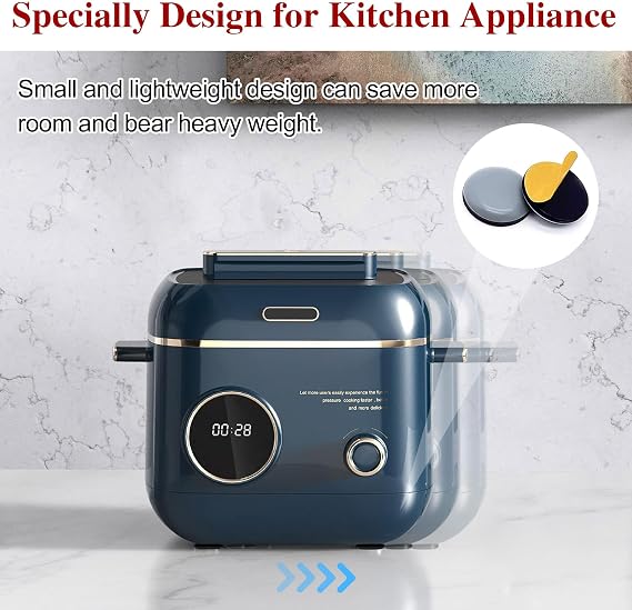 Appliance Sliders, 12Pcs, Grey, Plastic, Round, Kitchen Appliance Accessories