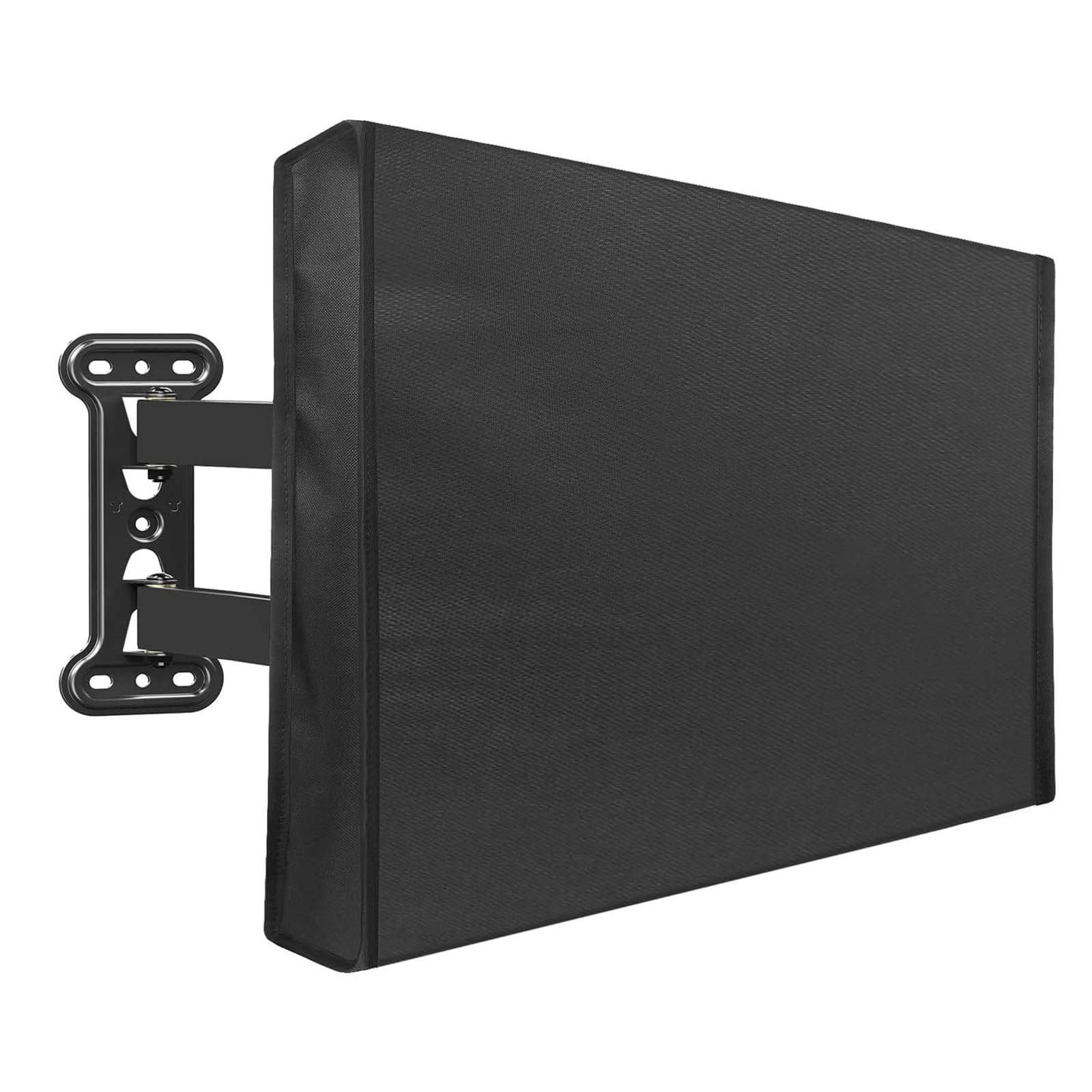 nonmon Funda para TV Exterior 46-48 Pulgadas, Cubierta 600D Oxford con Revestimiento de PU y Bolsillo para Control Remoto, Protector de pantalla Resistente al Agua y al Polvo - Negro