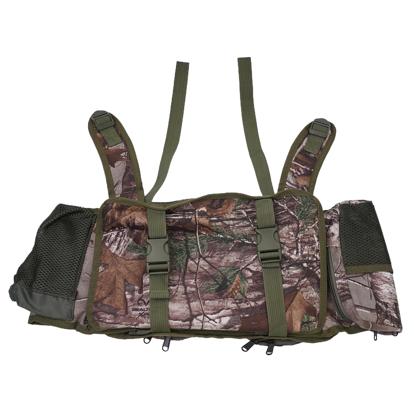 Caja de Asiento de Pesca Bolsa, Pesca Mochila con 3 Espacios para Jugar, para Pesca, Senderismo, Picnic, Senderismo, 39 x 34 x 19 cm, Camouflage, Moderno