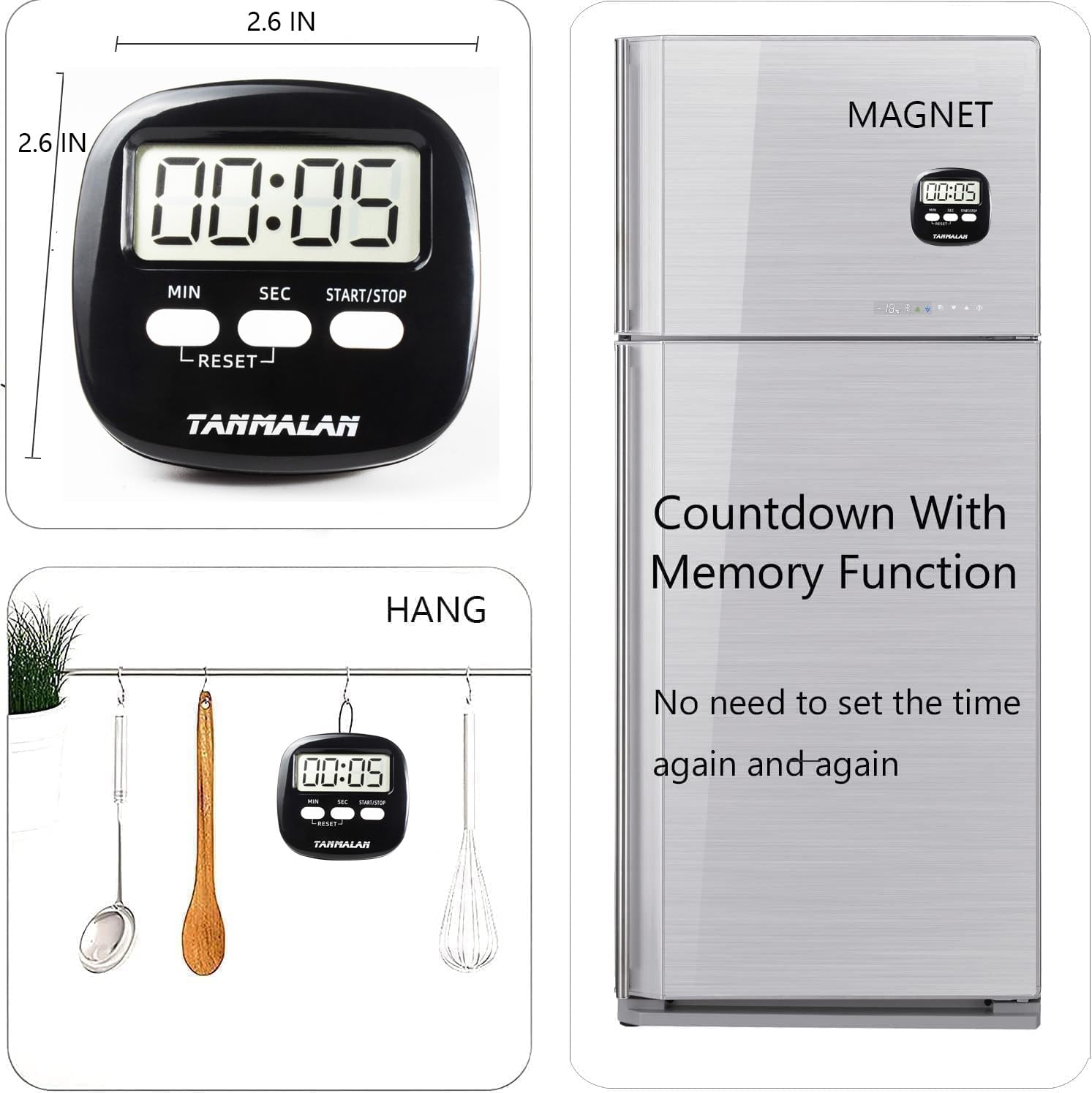 Timer 7.0 (Schwarz, 1 Stück)
