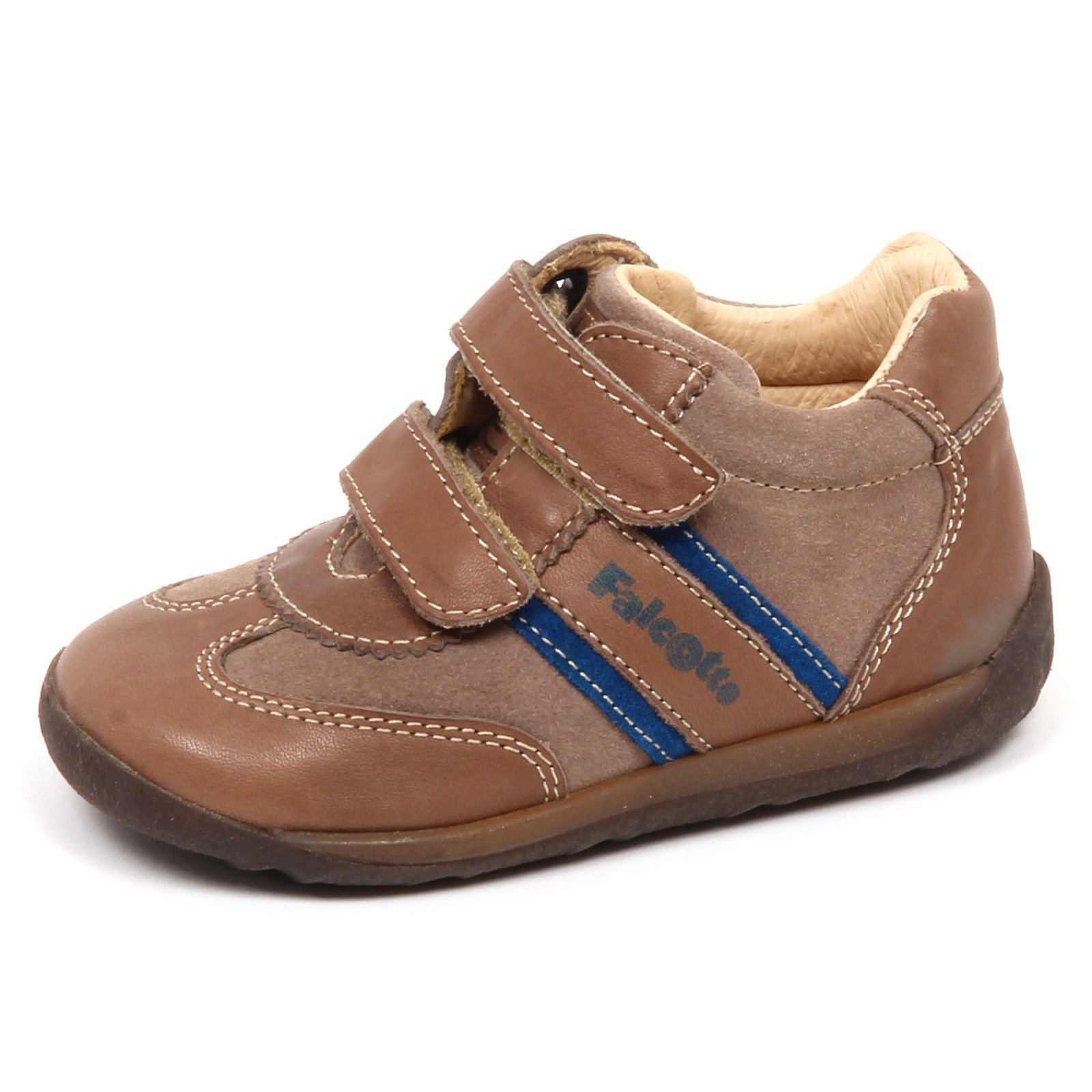 Basket Falcotto E3292 marron premier pas chaussure bébé garçon