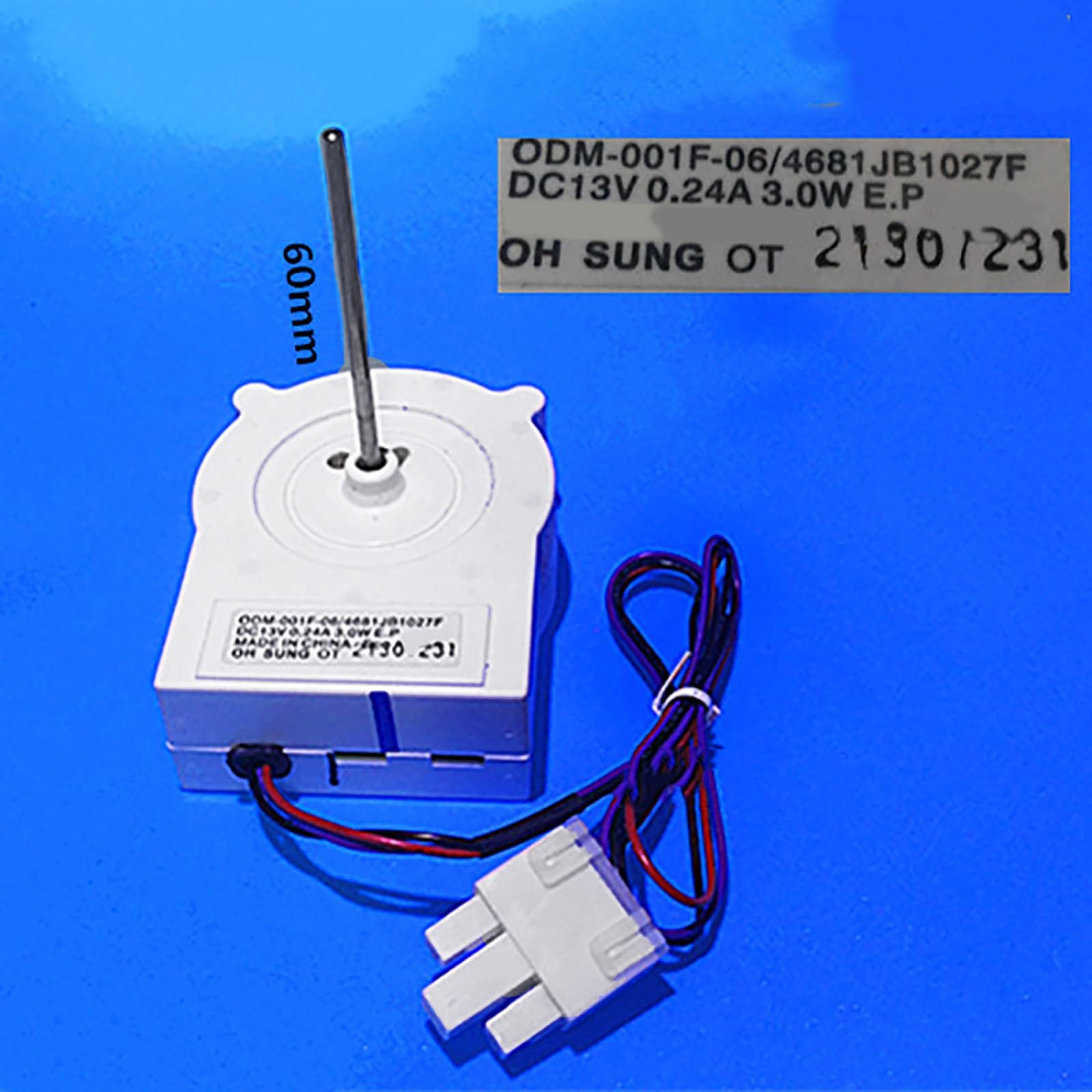Motor universal de repuesto para ventilador CC OMD-001F-06 / 4681JB1027F, sin escobillas, para refrigerador, accesorios de piezas de repuesto