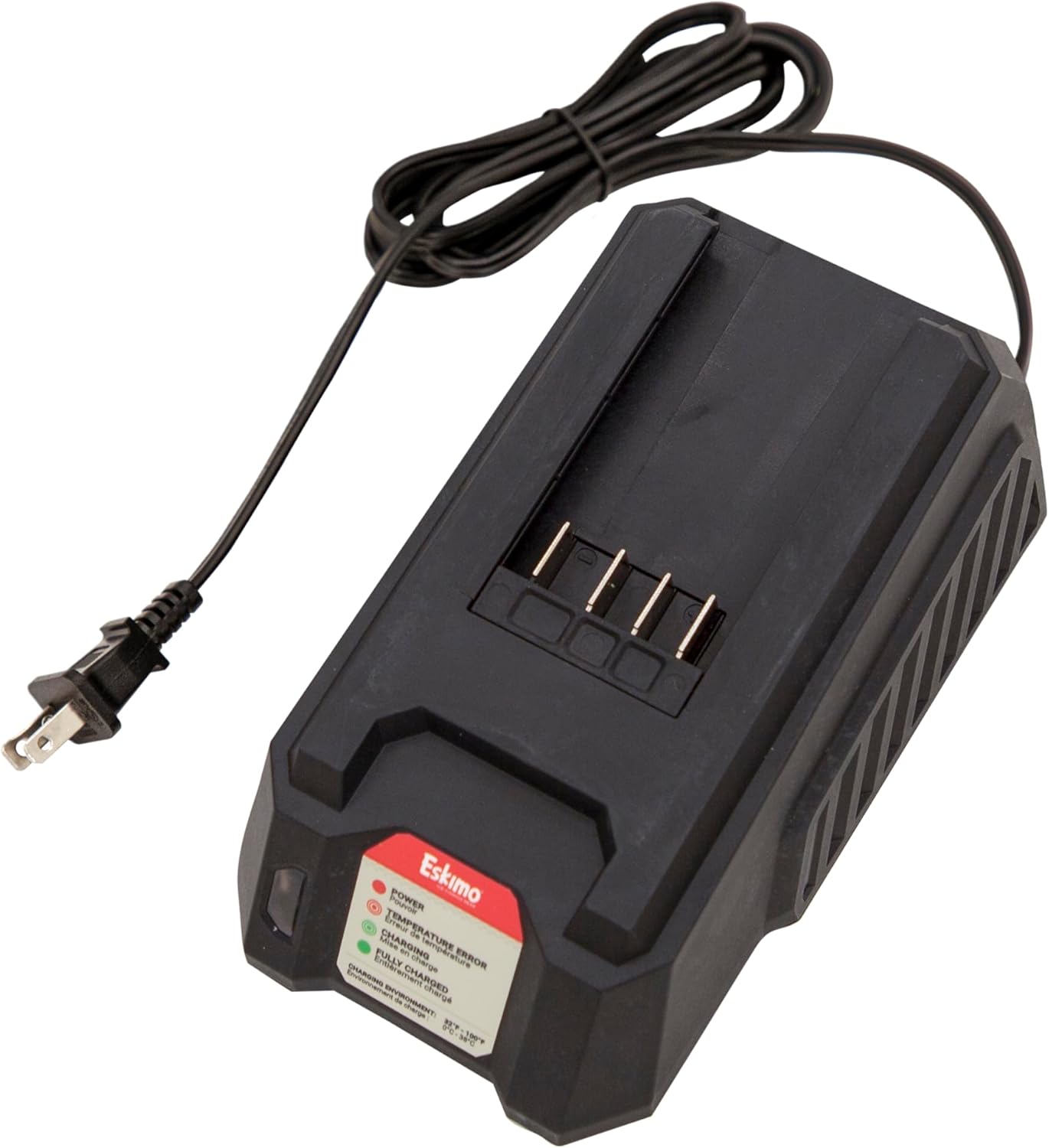 Eskimo® E40 Battery Charger, 40V Lithium-ion, Black, 2-Amp Charger, 43695