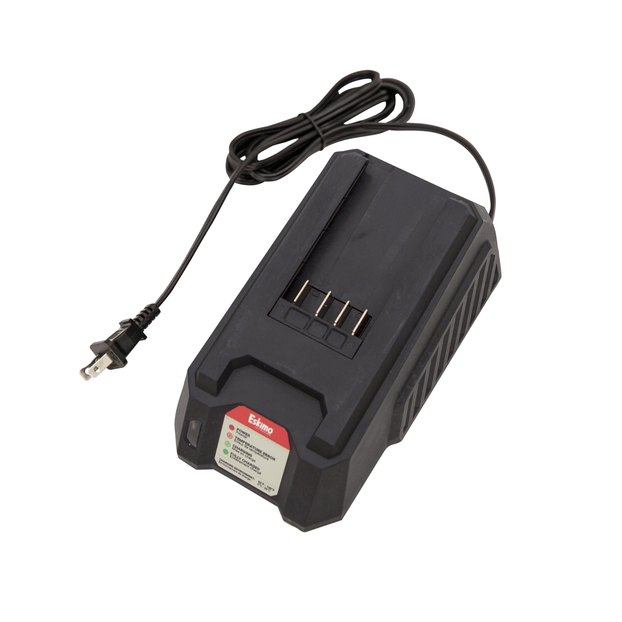Eskimo® E40 Battery Charger, 40V Lithium-ion, Black, 2-Amp Charger, 43695