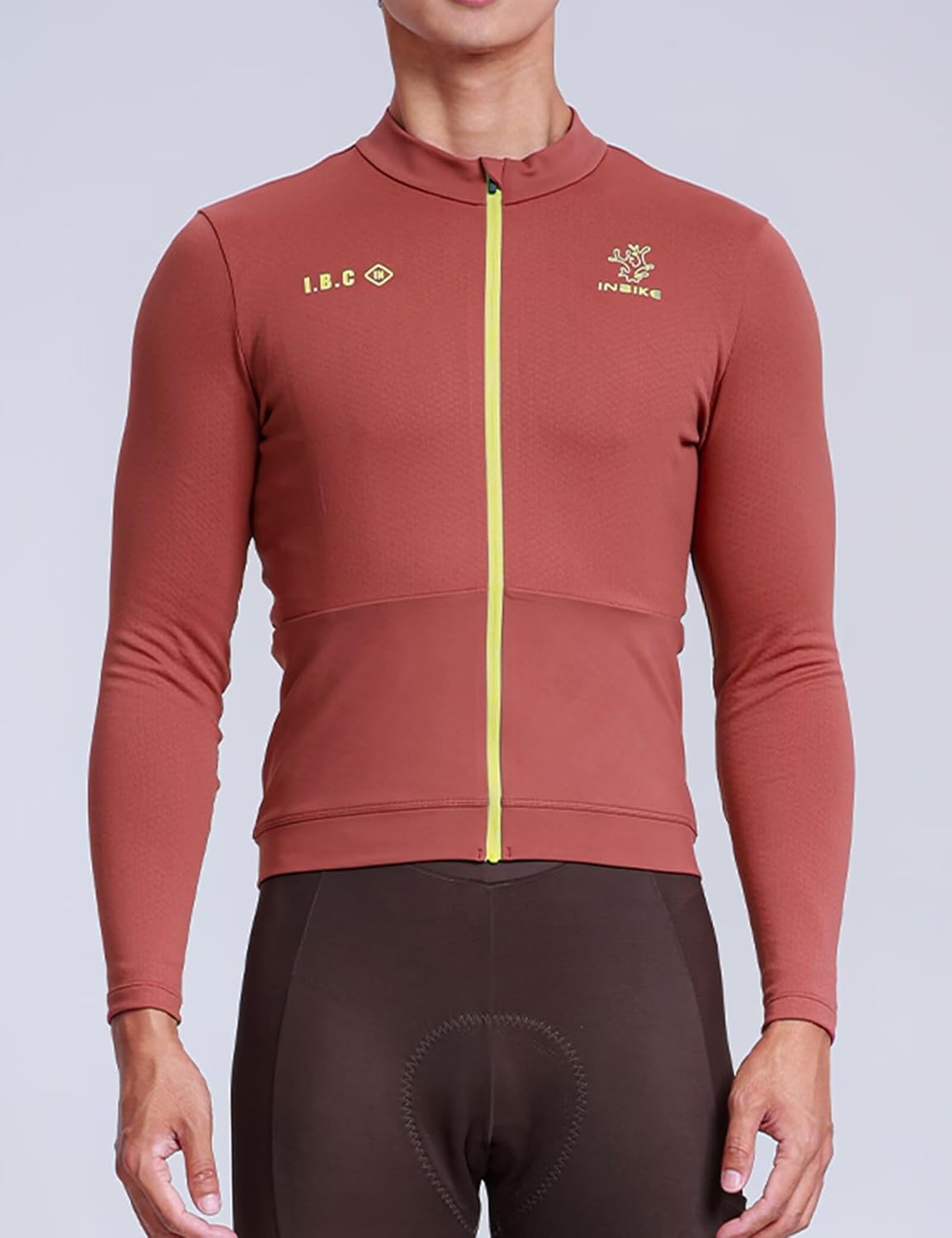 INBIKE Winter Cycling Jersey Men, Long Sleeve Thermal Fleece Lined Bike Jacket, Cold Bicycle Clothing for Biking Running - Image 2