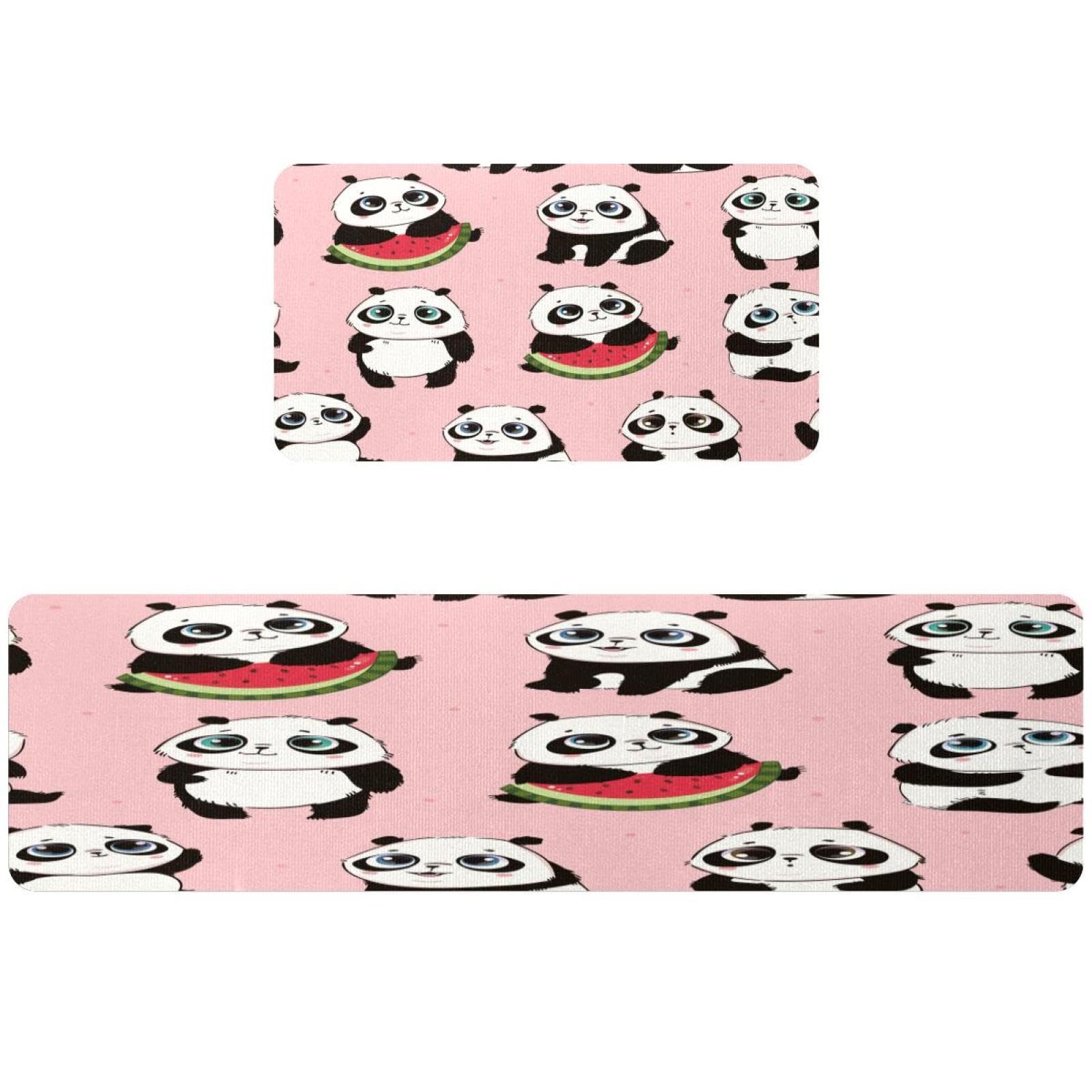 Tapis de cuisine panda lavable idéal pour buanderie et cuisine