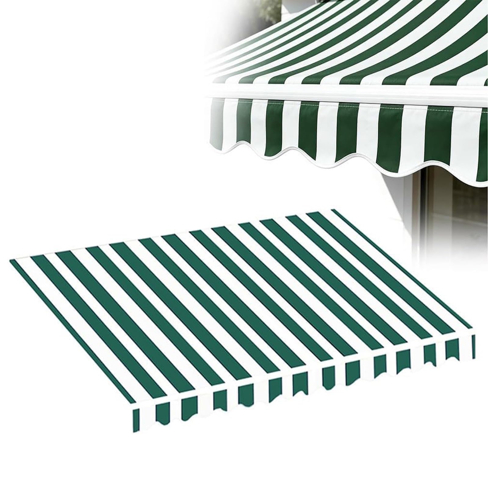 Toldo retráctil de poliéster impermeable lona exterior beige para terraza