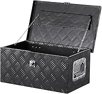 Vista 12 de VEVOR Caja de Herramientas de Aluminio Resistente para Cama de Camión, Caja de Herramientas de Placa Diamantada con Mango Lateral y Llaves