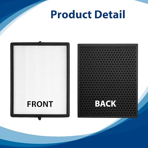 Miniatura 4 de Filtro de repuesto True HEPA 45i compatible con BreatheSmart Flex y purificador de aire 45i, 2 filtros H13 True HEPA con 2 prefiltros de carbono,