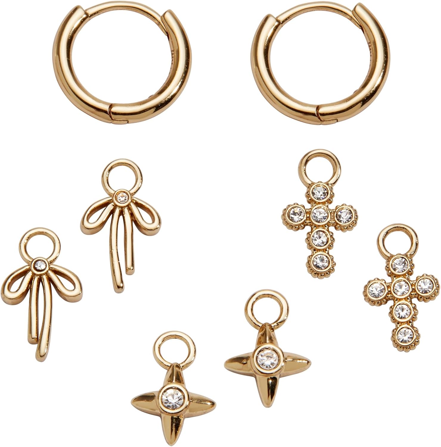 Alex and Ani Coquette Christian Earrings