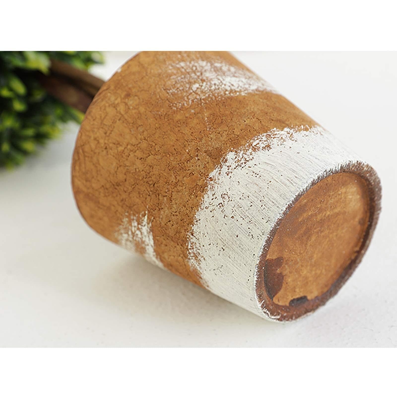 Piante artificiali da interno, mini arbusto topiario a forma di palla, elegante vaso in ceramica: aggiunge un tocco di eleganza classica alla scrivania,(H 43cm)