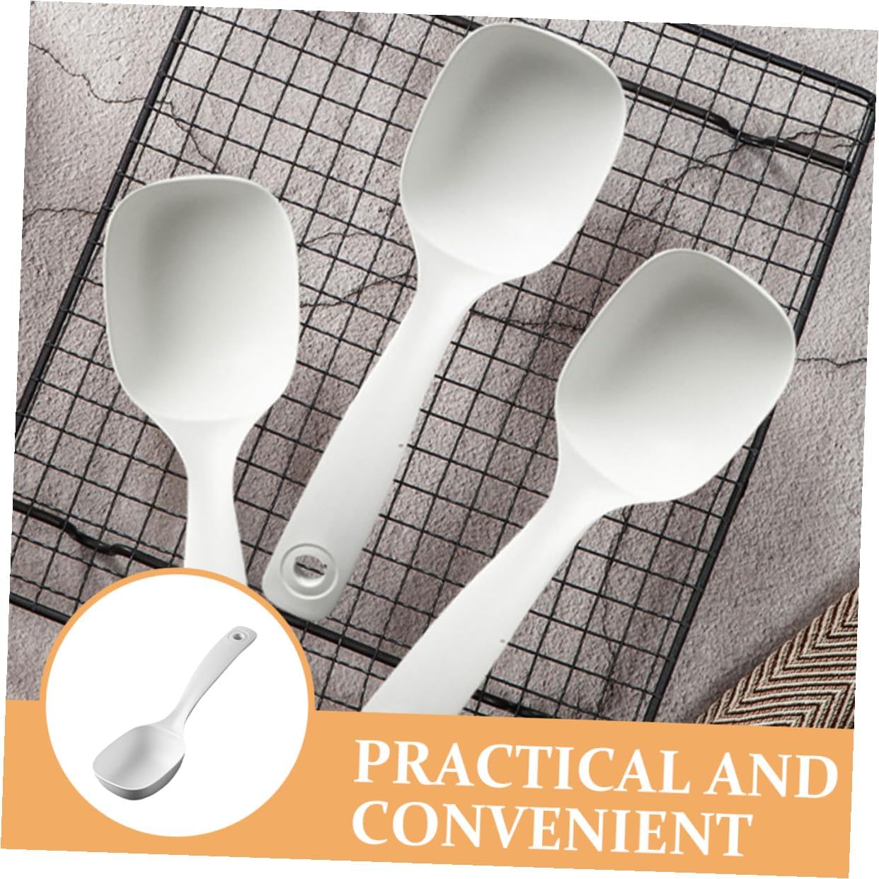 4pcs Kitchen Soup Ladles Long Handle, Sturdy Serving Spoons for Cooking and Porridge, Reusable Buffet Ladle Set for Home and Restaurant Use