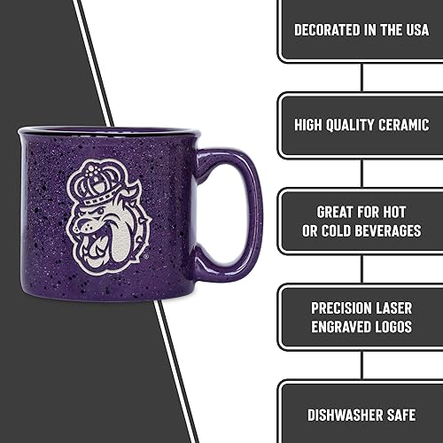 Miniatura 120 de Rico Industries NCAA Utah Utes - Taza de café personalizada de 12 onzas con logotipo grabado con láser profundo, taza de cerámica para acampar con