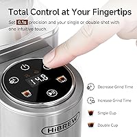Vista 6 de HiBREW G7 Electric Coffee Grinder - 48 Precise Grind Settings for Espresso/Pour Over/French Press, Large Capacity Bean Hopper, Portion Control &