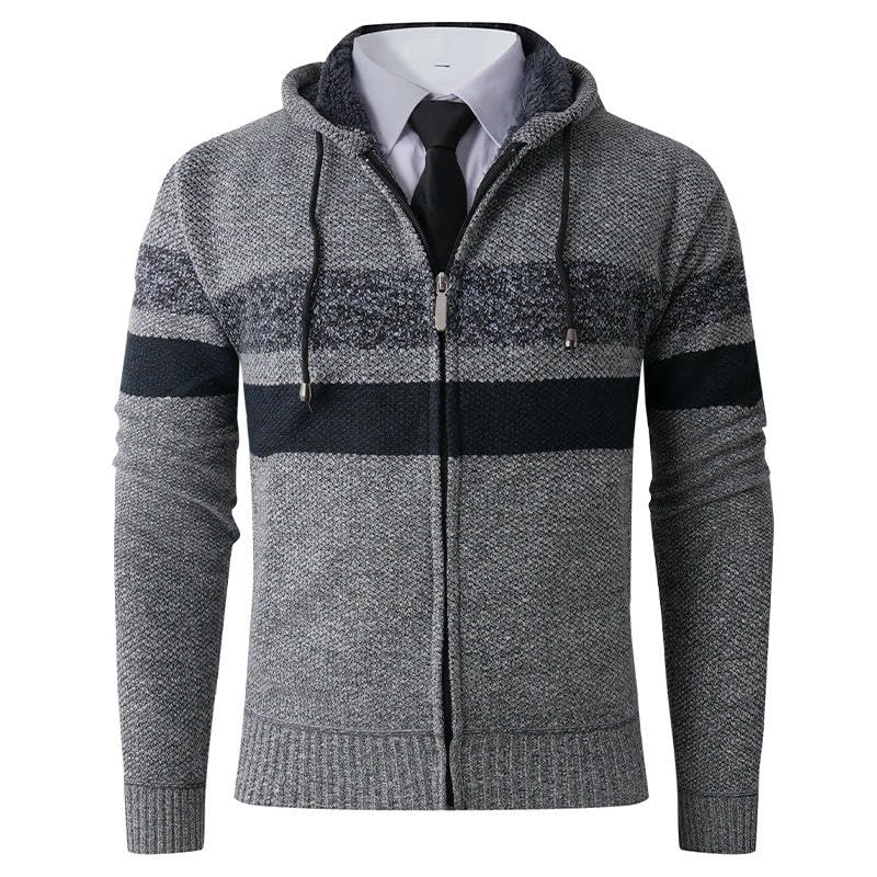 Suéter de punto casual para escapadas de invierno con forro de felpa 5