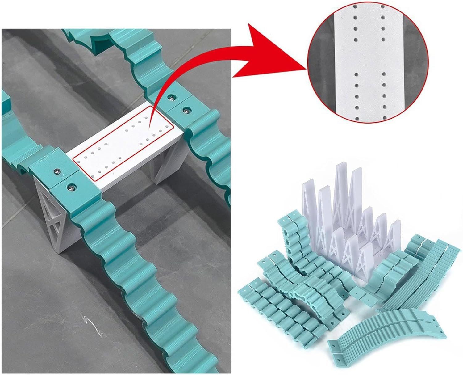 RCブリッジロードブロッキング、1/30 1/24 /8スケールプロフェッショナルDIYアクセサリー、交換用クローラーカーシミュレー