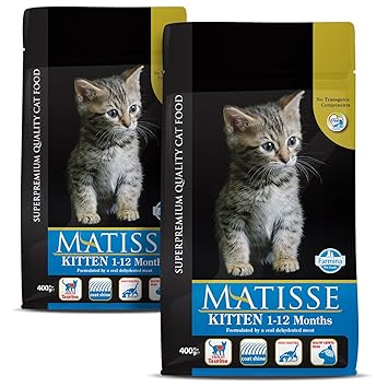 Matisse - Kitten - Cat Dry Food (Pack of 2, Each 400Gms)