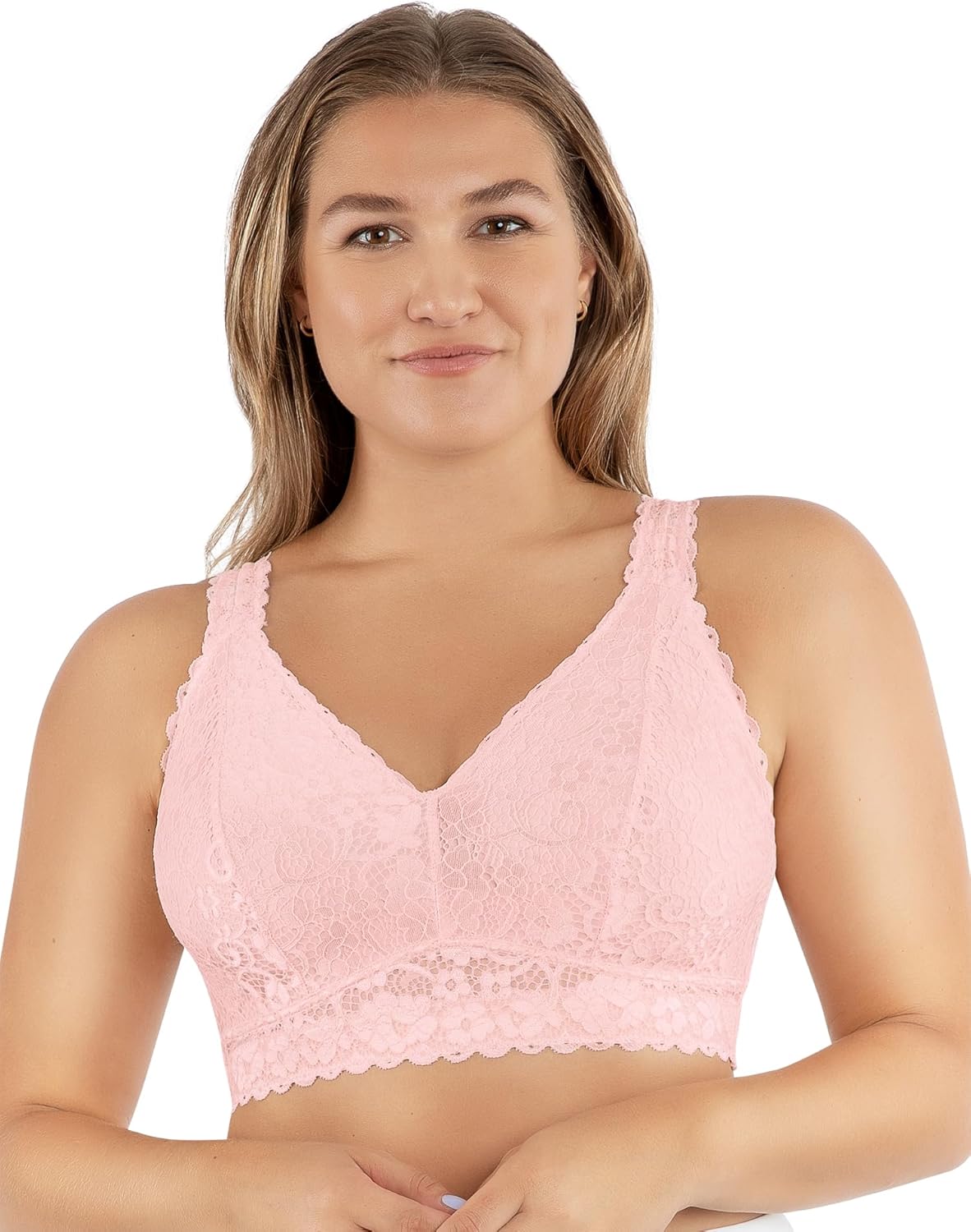PARFAIT Adriana P5482 Women's Curvy and Full Bust Supportive Wire-Free Lace Bra