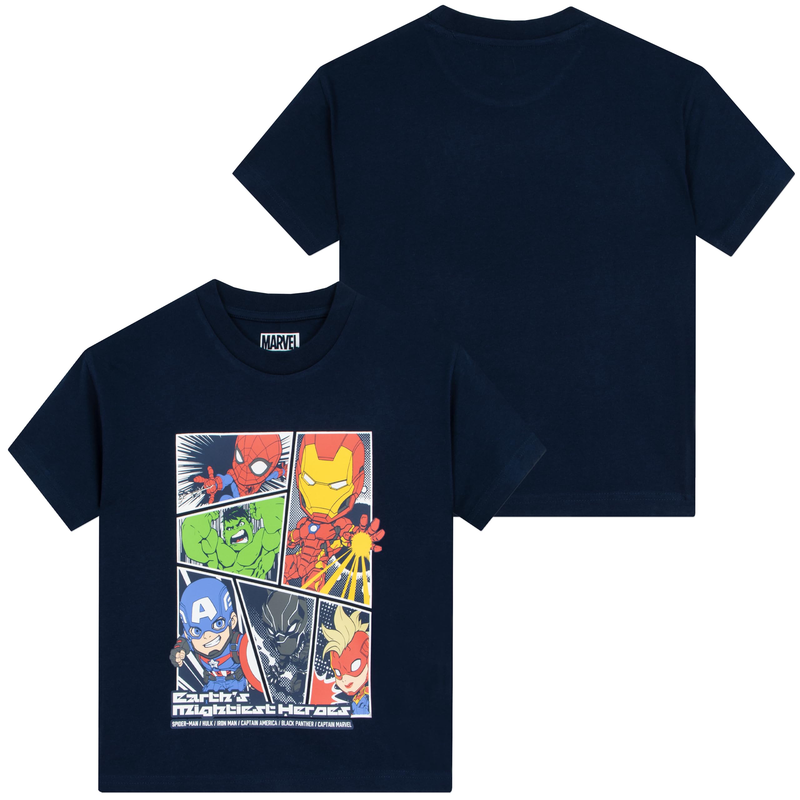 Marvel Pigiama Bambino, Pigiama Avengers Bambini Hulk, Iron Man, Captain America, E Spiderman, Pigiami Estivi