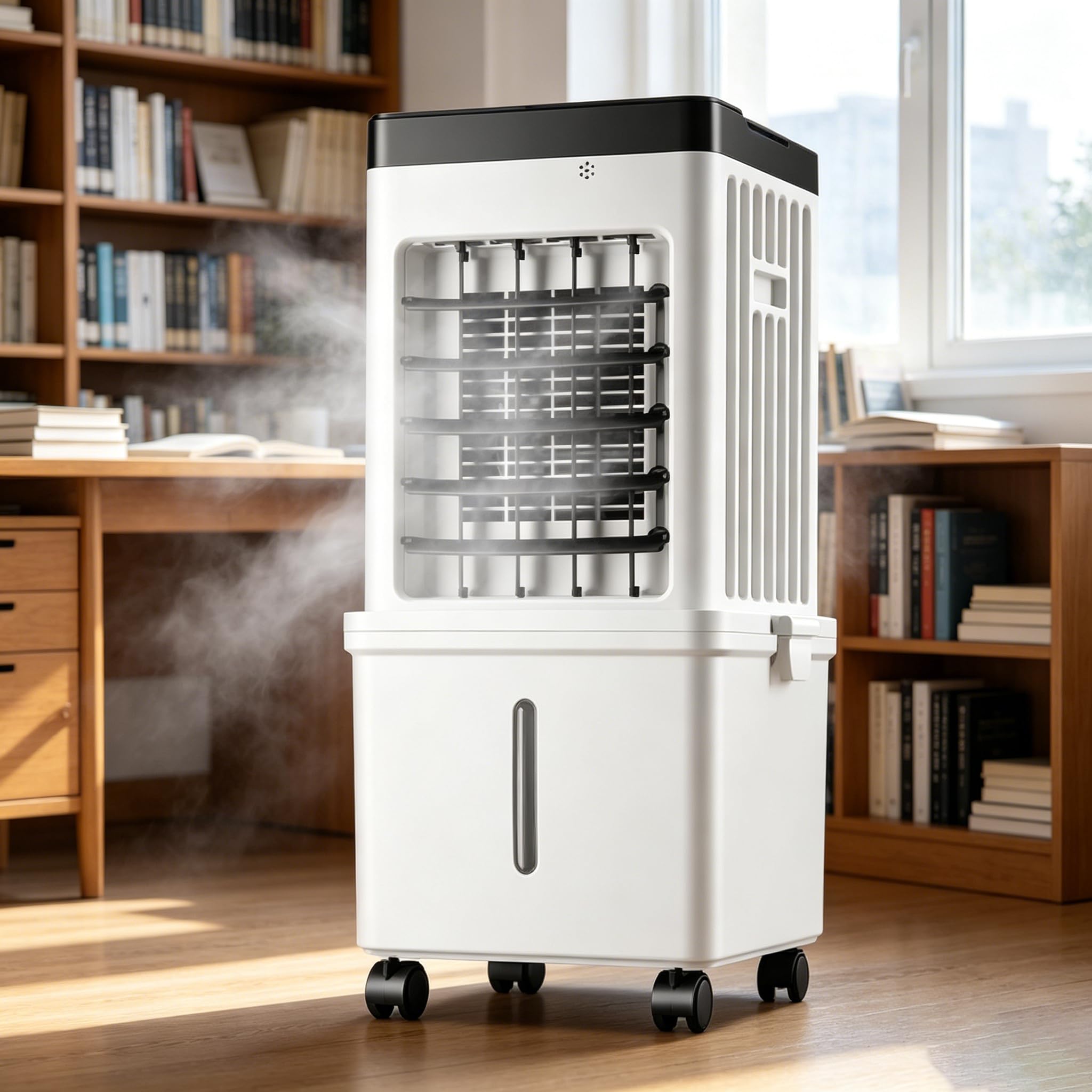 Portable Air Conditioners, Swamp Cooler Portable AC Unit for Home Use, Windowless Evaporative Air Cooler with15L Removable Water Tank, Fast Cooling Portable AC for Room, Bedroom, Office Mechanical