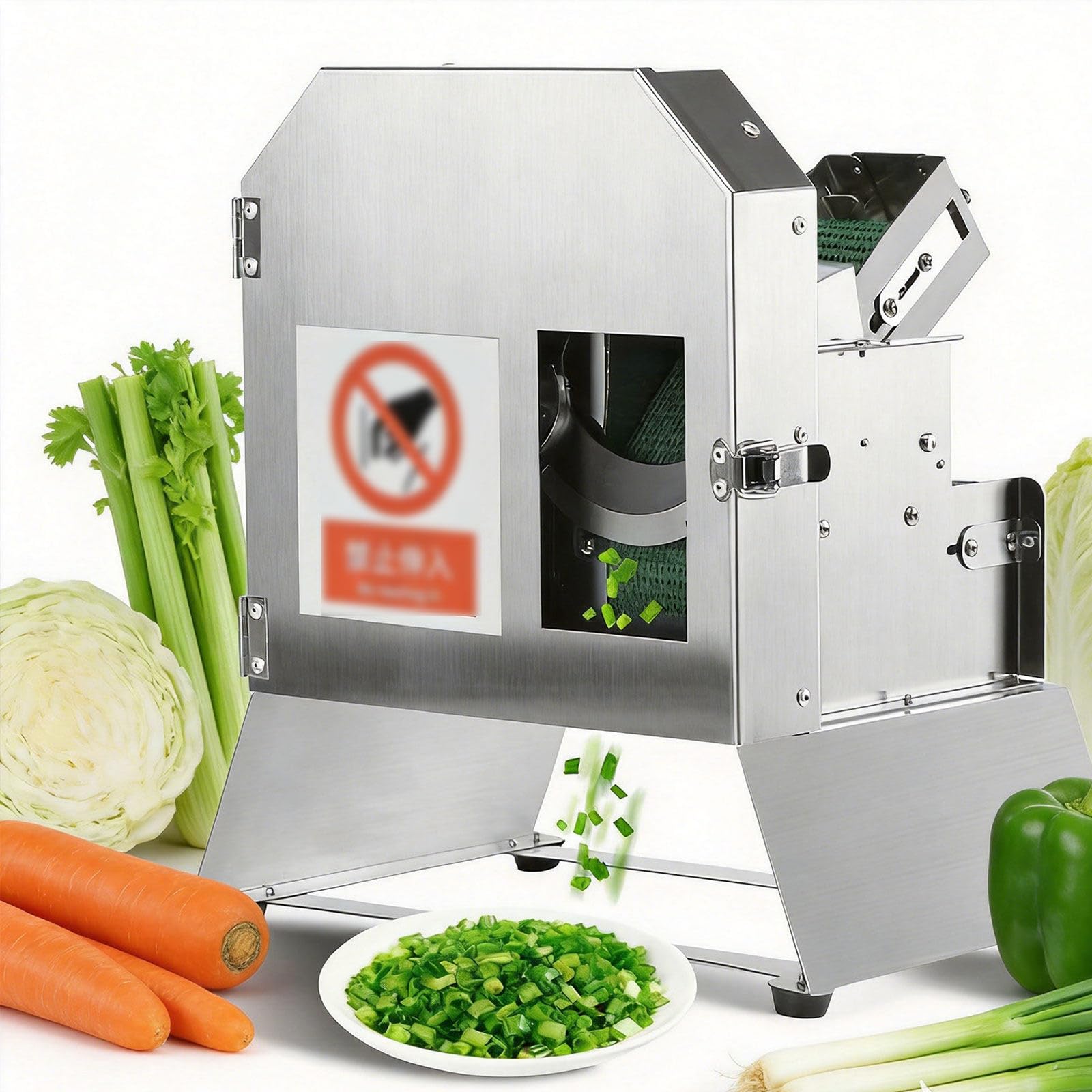 Cortadora eléctrica de verduras comercial e industrial de acero inoxidable multifunción
