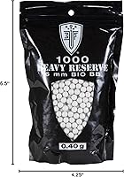 Vista 6 de Elite Force Tracer BBS Glow-in-The-Dark Premium 6mm Airsoft BBS Ammo, 1000 Count Biodegradable